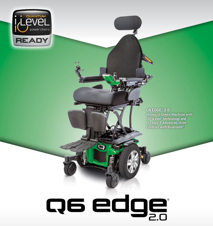 Image of graphic showing the Q6 Edge 2.0 power wheelchair.
