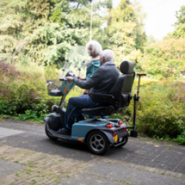 Mobility Scooter on Sidewalk